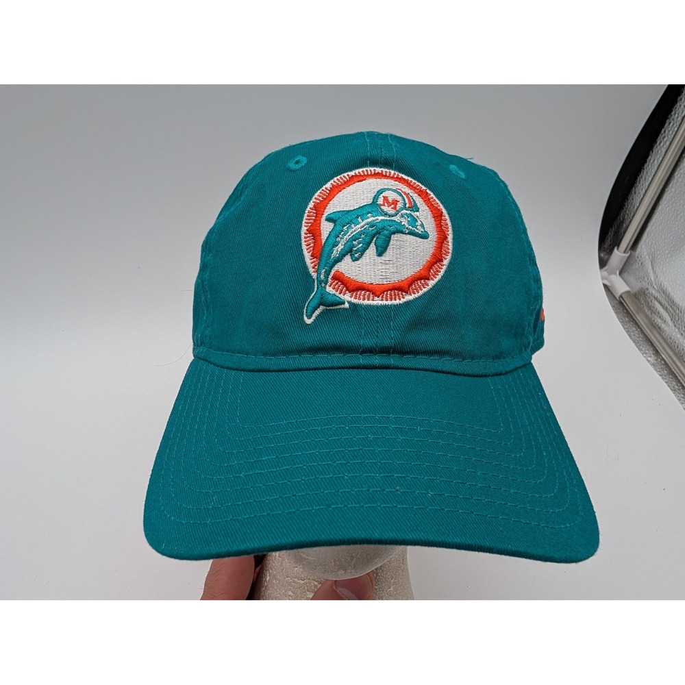 New Era 9TWENTY Miami Dolphins Hat Aqua Teal Throwback Logo Adjustable NFL Cap